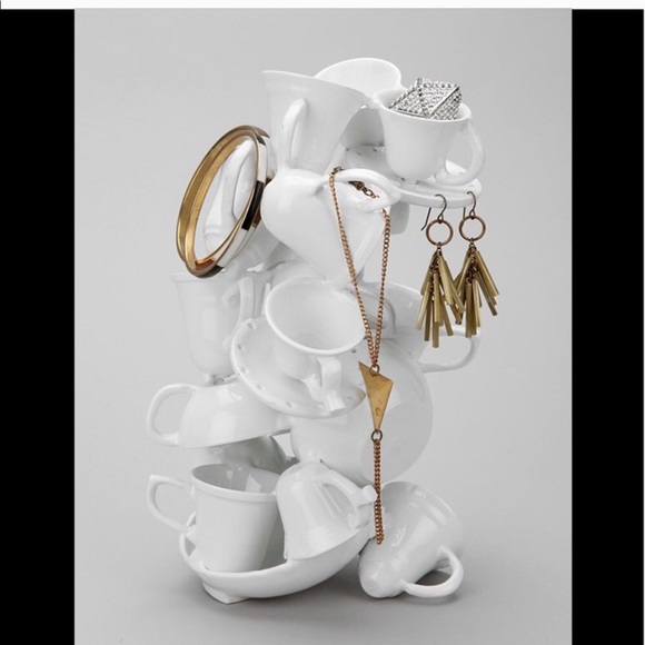 Mad Hatter Tea Party Falling Cups Earring Stand